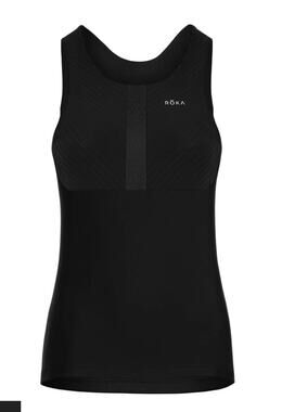 ROKA Gen II Elite Aero Triathlon Tank Top Black Women’s Cycling Carbon Fiber